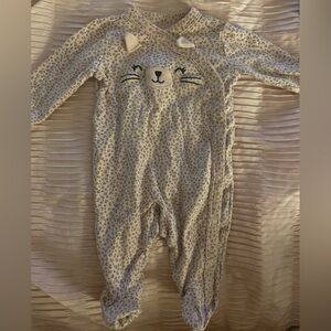 Carters Chetah Print 1-piece Footie